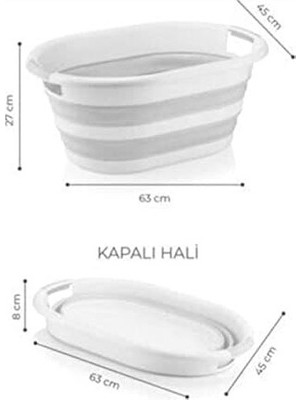 Mabelme Store Prime Life Katlanır Oyuncak ve Çamaşır Sepeti, Çok Renkli, 38 Lt