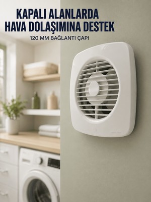 Str Store Banyo Wc Mutfak Aspiratörü 16 W 120 mm Havalandırma ve Hava Tahliye Fanı