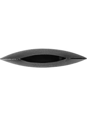 Mabelme Store Prime Sia Siyah Oval Vazo 25CM