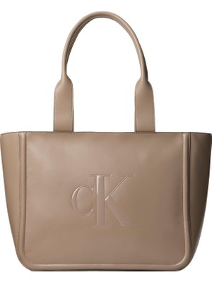 Kawin Cal Vin Klein Bold Ck Medıum Tote Çanta Kadın