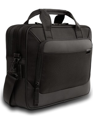 Kawin Dell Ecoloop Pro Classic Evrak Çantası – CC5425C – Siyah – 14 Inç Uyumlu – 460-BDSR Oceancycle Sertifikalı Geri Dönüştürülmüş Kumaş, 360° Eva Köpük Korumalı Laptop Bölmesi, Su ve Kir Tutmayan Kumaş, Y