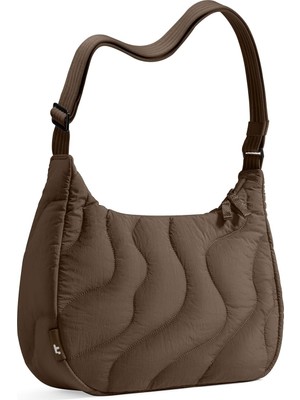 Kawin Tomtoc Sling Çanta Kadın, Modaya Uygun Nylon Puffer Crossbody Moon Bag, Günlük Kullanım Için Rahat Omuz Askılı, Iç Bölmeli El Çant