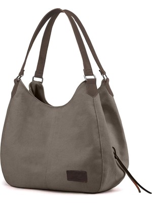 Kawin Cappadocia Vintage 3286 Lonia Kadın Kanvas Günlük Omuz Çantası Çok Bölmeli Pamuklu El Tote Hobo Çantası