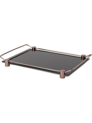 Mabelme Store Prime Banyo Tepsisi Cam/rose Renk 36X209X313 mm