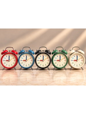 Lovesta Home Metal Çift Zilli Çalar Saat ALK6456