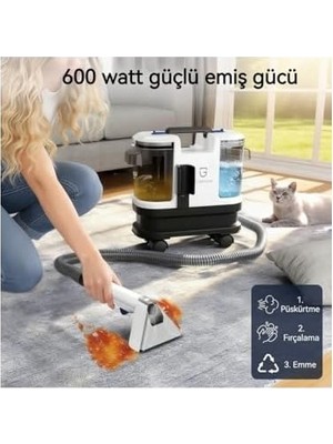 Mabelme Store Leke Çıkarma ve Halı Koltuk Yıkama Makinesi – Evcil Hayvan Başlıklı, Inatçı Leke ve Koku Giderici, Halı Kilim Kanepe Araç Içi Uyumlu, Kendini Temizley