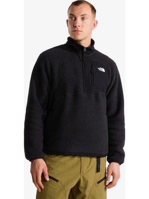 The North Face Yumiori Off-Peak 1/2 Fermuarlı Erkek Siyah Polar.-