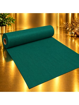 Kuzey Oyuncak Vıp 15 Metre Nefti Yeşil Tela Kumaş Nefti Yeşil Elyaf Kumaş Yılbaşı Süsleme Kumaşı 70CM Genişliğinde