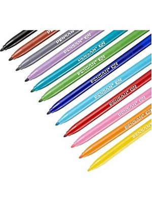 Mabelme Store Prime Kidz Keçeli Boya Kalemi 12 Renk - PE34020KK12R