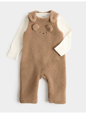 Marks & Spencer Peluş Önlük ve Body Bebek 2'li Takım