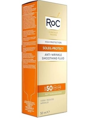 Mabelme Store Prime Roc Soleil-Protect Kırışıklık Karşıtı Likit Yüz Güneş Kremi SPF50 50 ml