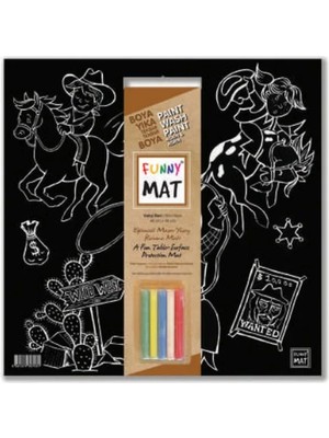 Funny Mat - Vahşi Batı 40X40CM