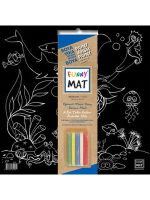 Funny Mat Black Okyanus (Tebeşirli)