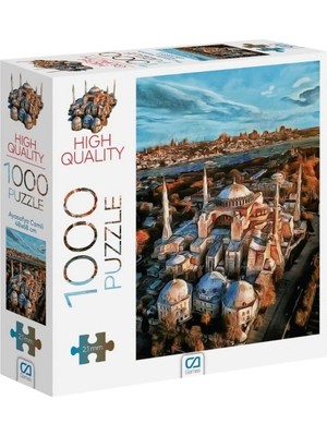 Mabelme Store Prime Ca Games Ayasofya Camii 1000 Parça 2,2mm Kalınlık 48X68CM Profesyonel Hobi Puzzle Yapboz Serisi