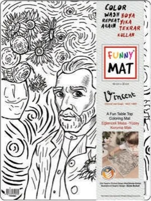 Funny Mat - Vıncent Van Gogh 30 x 40 cm