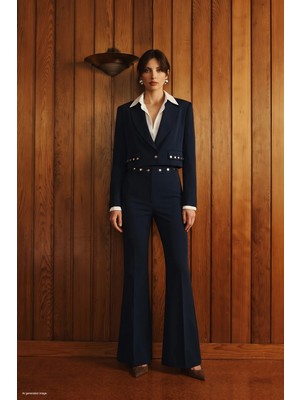 Sateen Sally Pantolon - Lacivert
