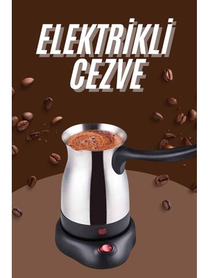 Arenes Çelik Kahve Makinesi Cezve 800 Watt Paslanmaz Çelik Türk Kahvesi Makinesi - Lisinya