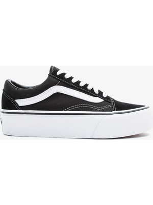 Vans Old Skool Platform Siyah Kadın Sneaker.-