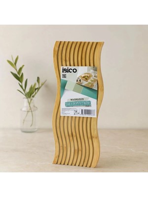 Aydogan's Bambu Servis Sunum Tahtası 17X39X1. 5 cm (Çift Yüzlü Dalgalı/klı)