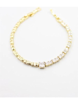 Aydogan's Taşlı Bileklik - Altın