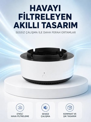 Aydogan's Hava Temizleyici Küllük, Duman Filtreli, Sessiz Çalışan, Şık Tasarım