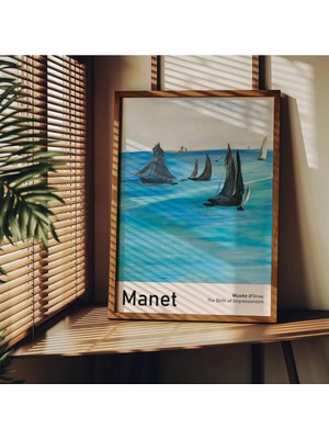 Str Store Manet Çerçevesiz Poster, Modern Dekoratif Çerçevesiz Poster, Tablo, Manet, 21 x 30