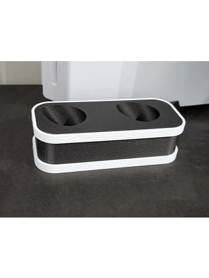 Mabelme Store 3D Baskı Çift Oyun Kolu Standı Iki Renkli Dalga Desenli Masaüstü Oyun Kumandası Tutucu Düzenleyici