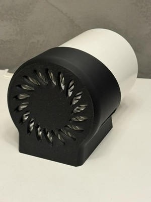 Mabelme Store 3D Baskı Mesh Modem Router Duvar Askısı Havalandırmalı Vidalı Silindirik Wifi Cihazı Tutucu Siyah