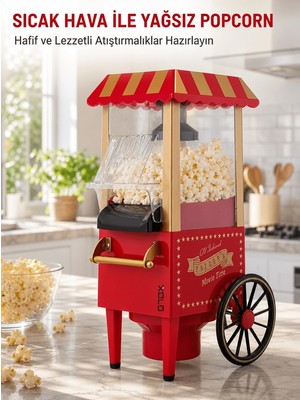 Mabelme Store Sağlıklı Atıştırmalıklar Için Yağsız Popcorn Makinesi