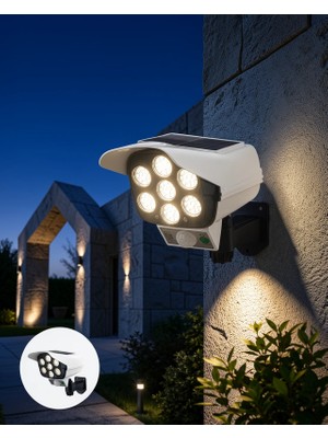 Mabelme Store Güneş Enerjili LED Güvenlik Lambası Kamera Tipi