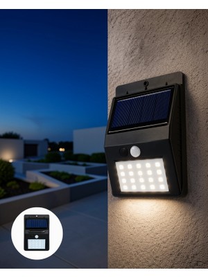 Mabelme Store Güneş Enerjili 180 LED Sensörlü Bahçe Lambası