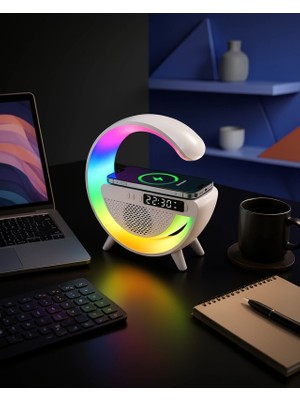 Mabelme Store LED Masa Lambası 13 Renkli Kablosuz Şarjlı
