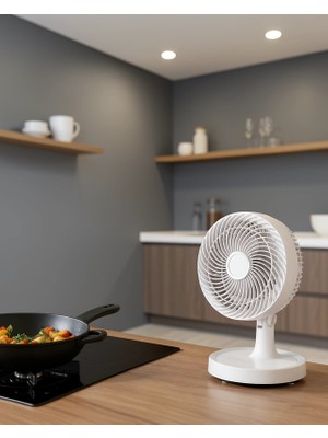 Mabelme Store Mini Vantilatör 150 mm Çaplı Sessiz 2 Hızlı