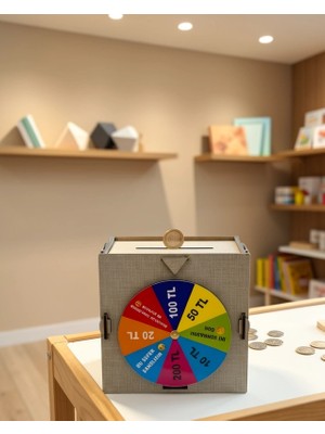 Mabelme Store Şans Çarklı Tasarruf Kumbarası