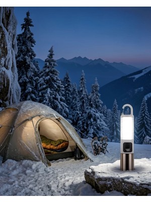 Mabelme Store USB Şarjlı LED Kamp Feneri