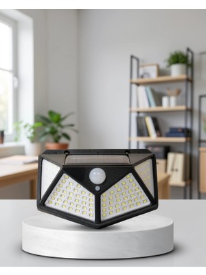 Mabelme Store Solar Dış Mekan Lambası 100 LED Hareket Sensörlü