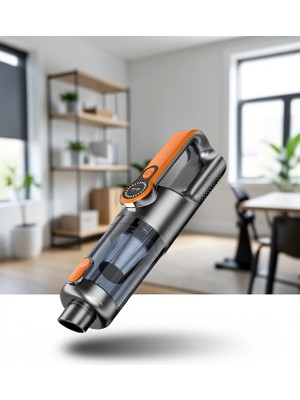 Mabelme Store Mini El Süpürgesi 126PLUS USB Type-C Şarjlı 5 Başlık