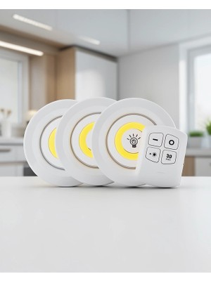 Mabelme Store 3'lü Uzaktan Kumandalı LED Gece Lambası