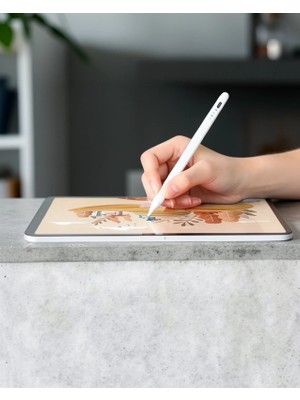 Mabelme Store Dokunmatik Kalem Beyaz 2,0 mm Uçlu