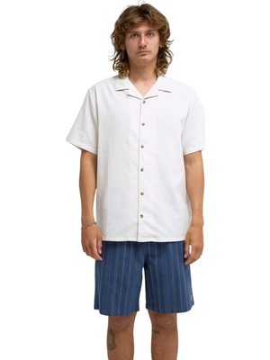 Billabong Vacay Linen Ss Beyaz Erkek Gömlek