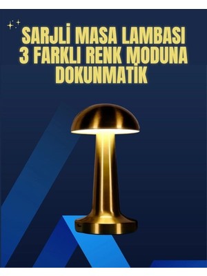MiraLive Modern Tasarım Şarjlı Masa Lambası – 1800 Mah Batarya