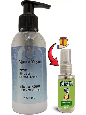 Ağrısız Yaşam Jeli Mikro Küre Teknolojisi 150 ml Ağrılarınıza Teskin Jeli + Çörek Otu Yağı