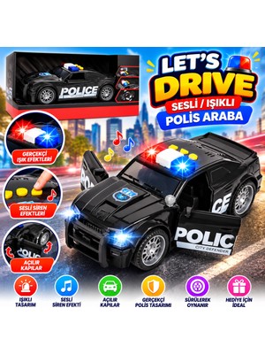 tp LC-31354  Sesli/ışıklı Polis Araba