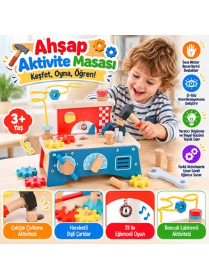 tp Ahşap Aktivite Masası