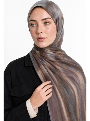 Mooncorn Moire Desen Modal Viskon Şal