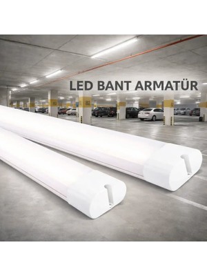 Ack 80W 120CM 6500K LED Bant Armatür Titan