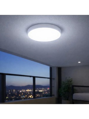 Ack 48W Beyaz 6500K Siva Üstü Yuvarlak LED Panel AP05-04830
