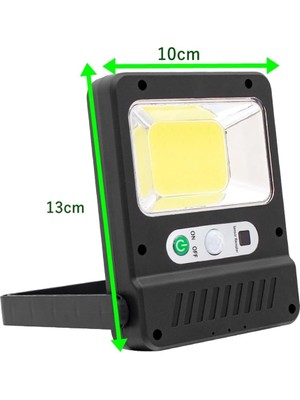 X607 Süper Parlak Cob LED Güneş Enerjili Projektör Solar Projektör 3 Modlu 40 Watt