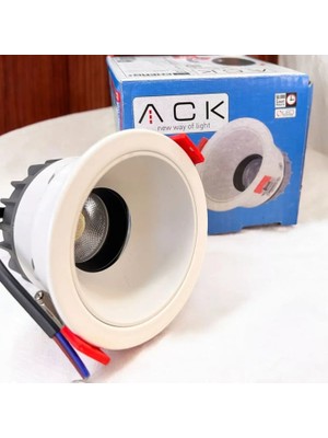 Ack Spot 5W Beyaz Çerçeve Beyaz Reflektör 6500K