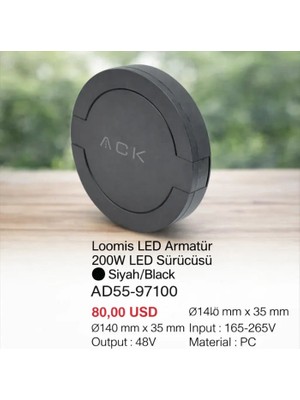 Ack AD55-97100 48V 200W Driver Kumas Magnet Armatur